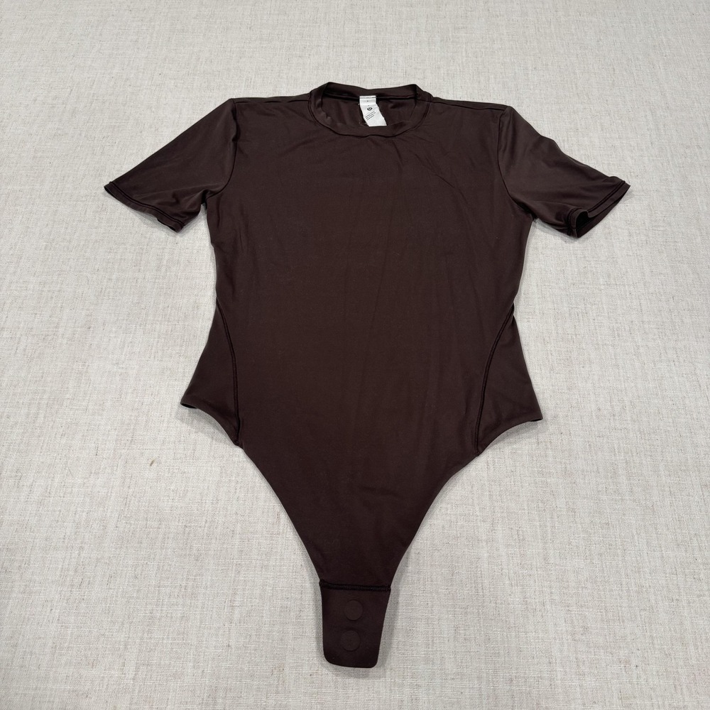 Lululemon Bodysuit Womens Small Brown Wundermost Ultra Soft Nulu Thong